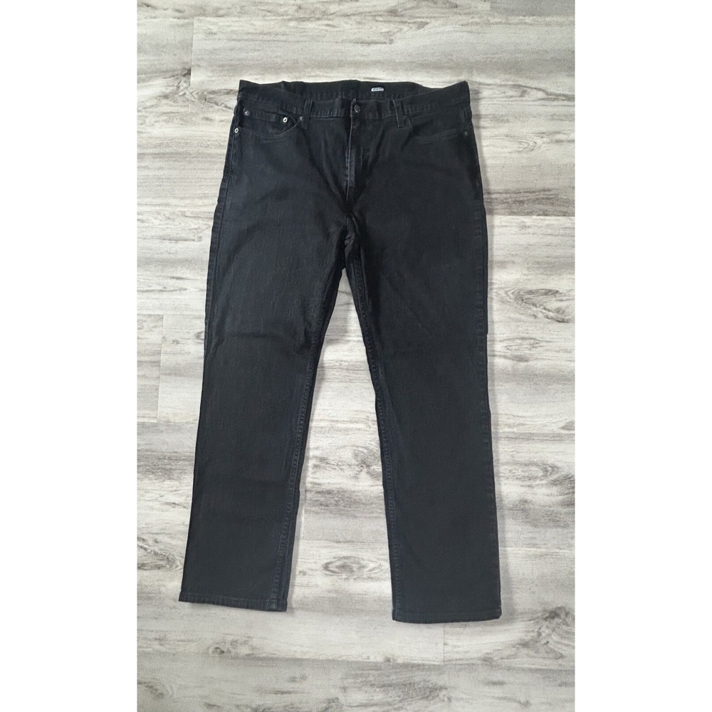Levis 514 Jeans Men's 40x32 Black Denim Straight Leg Cotton Stretch (FITS 38x30)